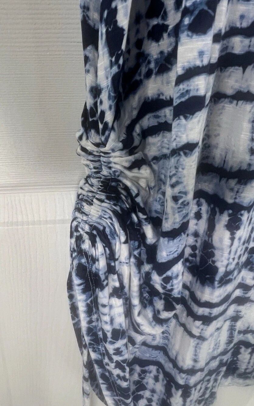 Lane Bryant Tank Maxi Boho Stretch Summer Dress Blue w/Pockets Size 22/24 NWT - Picture 7 of 16